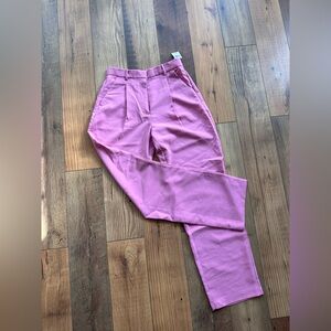 NWT Abercrombie pink sloane pants 28 curve love